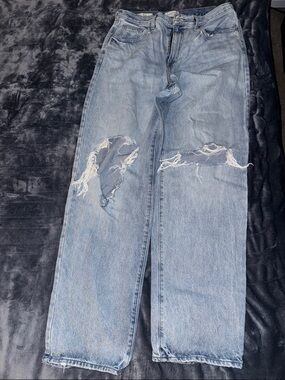 Target Light Blue High-Rise Women's Distressed Jeans